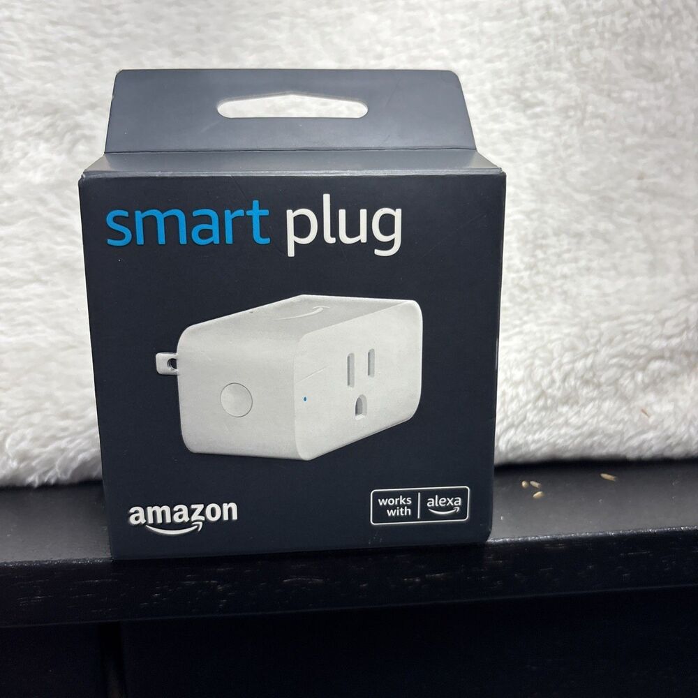 Amazon WiFi Smart Plug White, Compatible with Alexa Voice Control, New Sealed